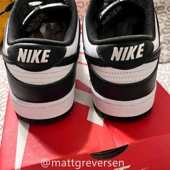 Nike dunk low black and white - Picture 3 of 8